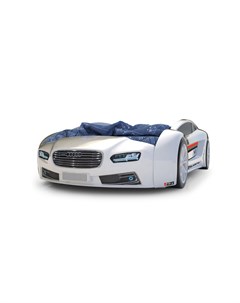 Кровать машина карлсон roadster ауди без доп опций белый 105x49x174 см Magic cars