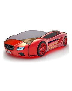 Кровать машина карлсон roadster мерседес без доп опций красный 105x49x174 см Magic cars