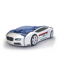 Кровать машина карлсон roadster ауди с подъемным механизмом белый 105x49x174 см Magic cars