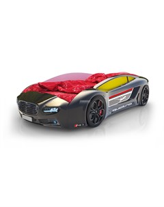 Кровать машина карлсон roadster ауди с подъемным механизмом черный 105x49x174 см Magic cars