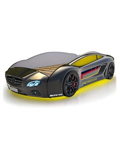 Кровать машина карлсон roadster мерседес без доп опций черный 105x49x174 см Magic cars