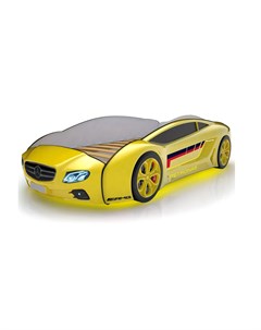 Кровать машина карлсон roadster мерседес без доп опций желтый 105x49x174 см Magic cars