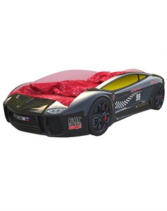 Кровать машина карлсон ламба next с подъемным механизмом черный 105x49x174 см Magic cars