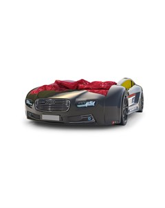 Кровать машина карлсон roadster ауди без доп опций черный 105x49x174 см Magic cars