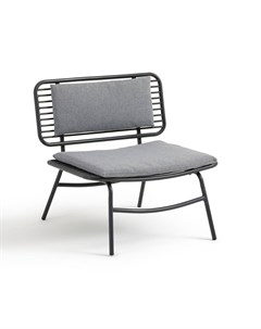 Кресло низкое для сада roric серый 66x66x66 см Laredoute