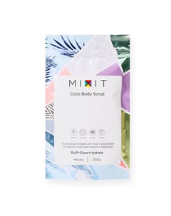 Полирующий скраб для тела с кокосовой стружкой Mixit