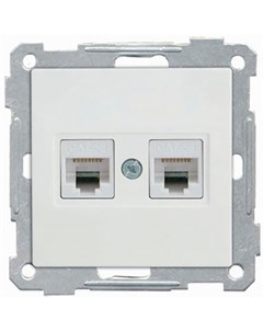 Розетка компьютерная CANDELA 2100 141 0101 2 RJ45 Cat6 Mutlusan