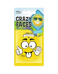 Ароматизатор Crazy Face Ледяная вода бумажный Tasotti