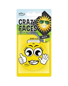 Ароматизатор Crazy Face Блэк бумажный Tasotti