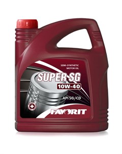 Масло моторное SUPER SG 10W-40 API SG/CD 4,5л Favorit