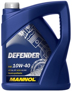 Моторное масло DEFENDER STAHLSYNT 10W 40 API SL CF 5л Mannol