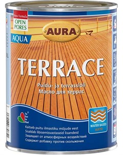 Масло для древесины Aura Wood Terrace Aqua (900мл, бесцветный) Eskaro