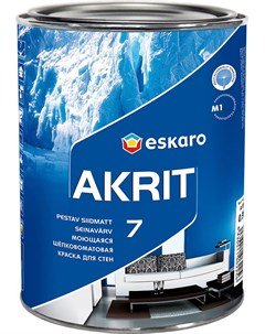 Краска интерьерная Akrit 7 2 7 л TR Акрит 7 TR Eskaro