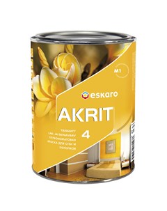 Краска интерьерная Akrit-4 9,5 л Eskaro