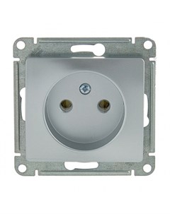 Розетка GLOSSA GSL000341 алюминиевая Schneider electric