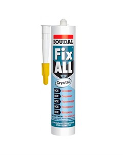 Клей-герметик гибридный  Fix All Crystal прозрачный 290 мл Soudal