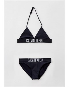 Тональный цельный купальник Core Calvin Klein, синий – купить из-за границы  через сервис «»