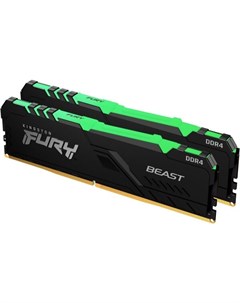 Оперативная память fury beast rgb 2x8gb ddr4 pc4 28800 kf436c17bbak2 16 Kingston