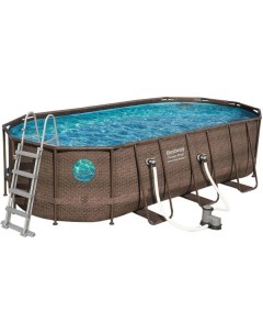 Каркасный бассейн power steel swim vista 56716 549x274x122 см с фильтр насосом и лестницей Bestway