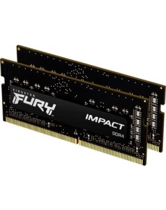 Оперативная память FURY Impact 2x8GB DDR4 SODIMM PC4 25600 KF432S20IBK2 16 Kingston