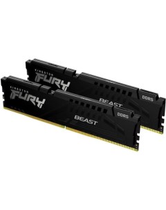 Оперативная память FURY Beast 2x16ГБ DDR5 5600 МГц KF556C40BBK2-32 Kingston