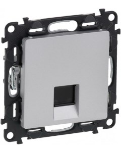 Valena LIFE алюм Розетка комп 1 RJ45 без рамки Legrand