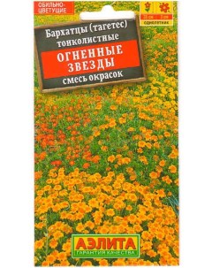 Бархатцы Огненные звезды смесь 0 1г семена Аэлита