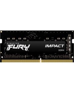 Оперативная память FURY Impact 8GB DDR4 SODIMM PC4 25600 KF432S20IB 8 Kingston