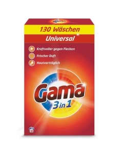 Стиральный порошок universal 8 45 кг 130 стирок Gama