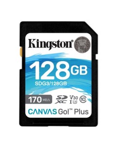 Карта памяти canvas go plus sdxc 128gb sdg3 128gb Kingston