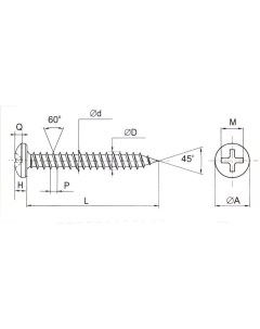 Шуруп CV010058 4000шт Ект