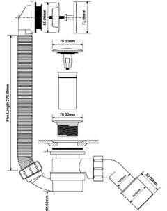 Сифон HC2600CLAB Mcalpine