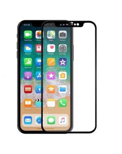 Защитное стекло 3d для apple iphone 11 xr черный Case