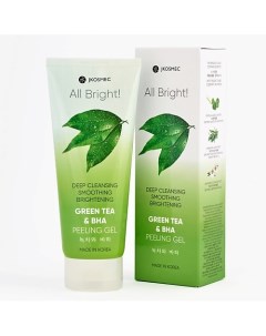 Пилинг скатка для лица с экстрактом зелёного чая и BHA ALL BRIGHT 180 Jkosmec