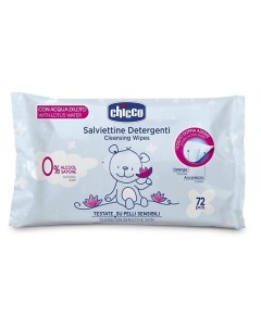 Влажные очищающие салфетки без клапана 72 Chicco