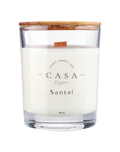 Свеча в стекле Santal 200 Casa leggera