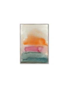 Репродукция картины на холсте sunset over the sea мультиколор 75x105 см Картины в квартиру