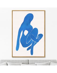 Репродукция картины на холсте sensual vibrations no 4 2019г синий 75x105 см Картины в квартиру
