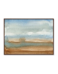 Репродукция картины на холсте valley landscape мультиколор 105x75 см Картины в квартиру