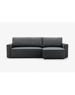 Угловой диван loft lite черный 265x92x160 см Dubrava