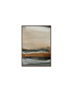 Репродукция картины на холсте by the river bank мультиколор 75x105 см Картины в квартиру