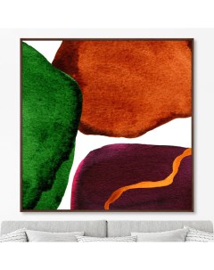 Репродукция картины на холсте forms and colors composition no20 мультиколор 105x105 см Картины в квартиру