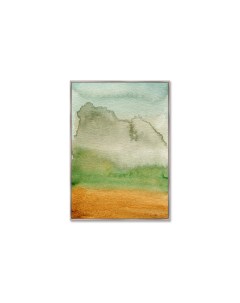 Репродукция картины на холсте clouds descend on the mountains мультиколор 75x105 см Картины в квартиру