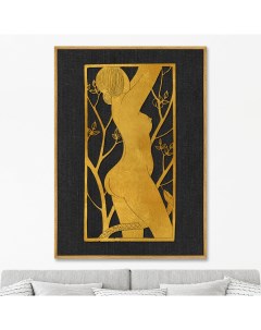 Репродукция картины на холсте the grace 1929г золотой 75x105 см Картины в квартиру
