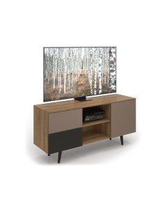 Тумба под тв level 005 коричневый 140x65x40 см Olhause