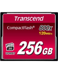 Карта памяти 800x CompactFlash Premium 256GB TS256GCF800 Transcend