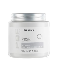 Очищающая маска для кожи головы с глиной DETOX 500 Professional by fama