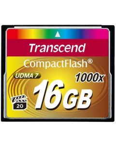 Карта памяти 1000x CompactFlash Ultimate 16GB TS16GCF1000 Transcend