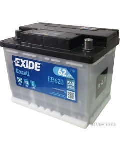 Автомобильный аккумулятор Excell EB620 VW 62 А ч Exide