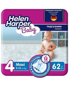 BABY Подгузники размер 4 Maxi 9 14 кг 62 шт 62 Helen harper